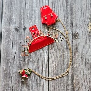 SALE! NWT Feliz Navidad "Merry Christmas" Headband and Jewelry Set